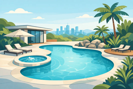 Freeform Concrete Pool Design for Brisbane Homes