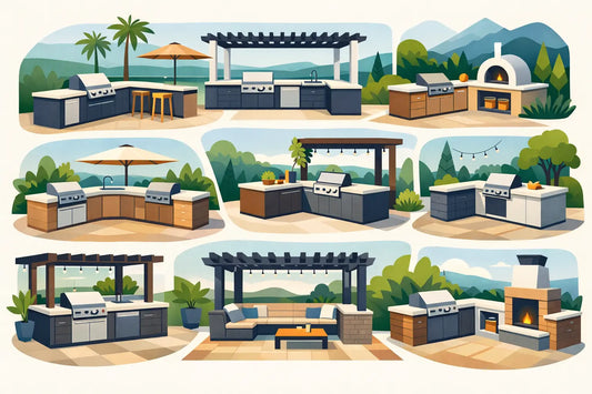 8 best outdoor kitchen layouts to consider