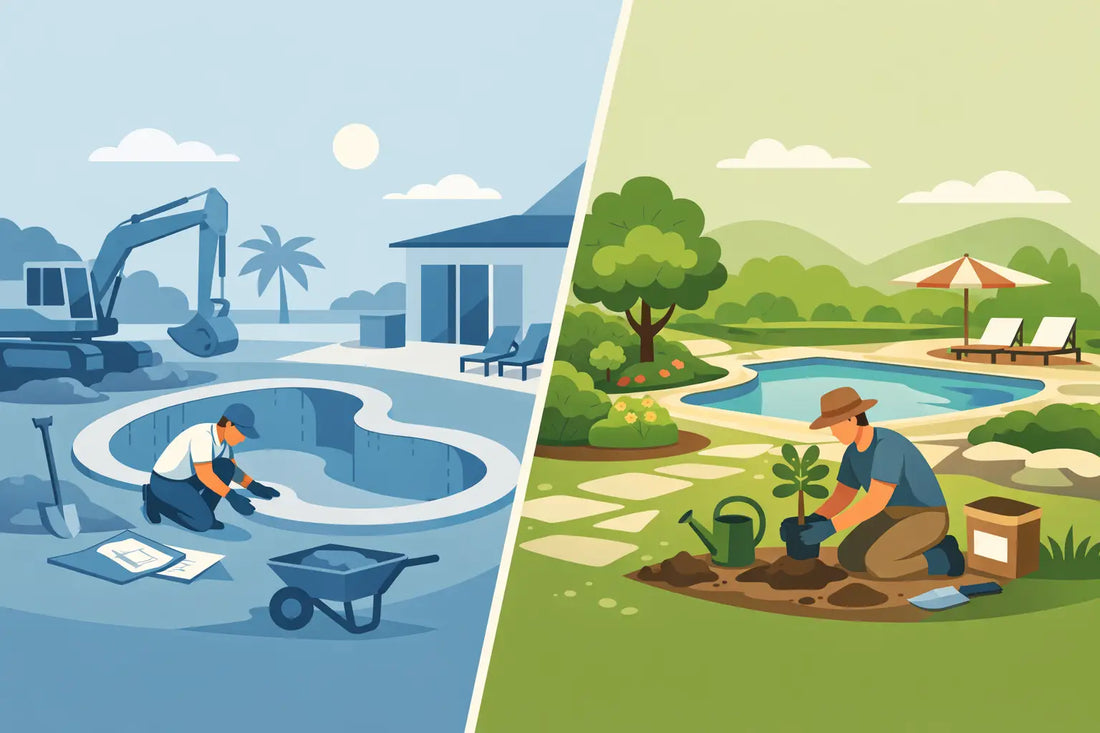 Pool Builder or Landscaper First?