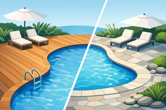 Decking vs Paving Around Pool
