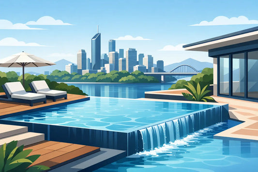 Wet Edge / Balance Tank Pools for Brisbane Homes