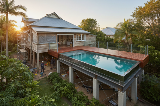 A Suspended Lap Pool — The Indooroopilly Renovation Build