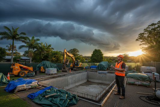 Brisbane Weather and Your Pool Build: When the Rain Comes