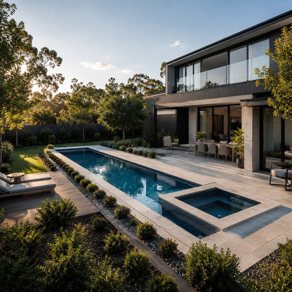 Contemporary Pool II — 10m × 3m Package — view 3 — concrete pool by Wahoo Pool & Landscape Construction, Brisbane QLD