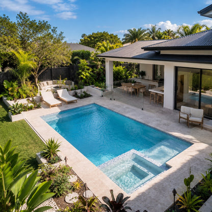 Family Pool I — 6m × 4m Package — view 2 — concrete pool by Wahoo Pool & Landscape Construction, Brisbane QLD