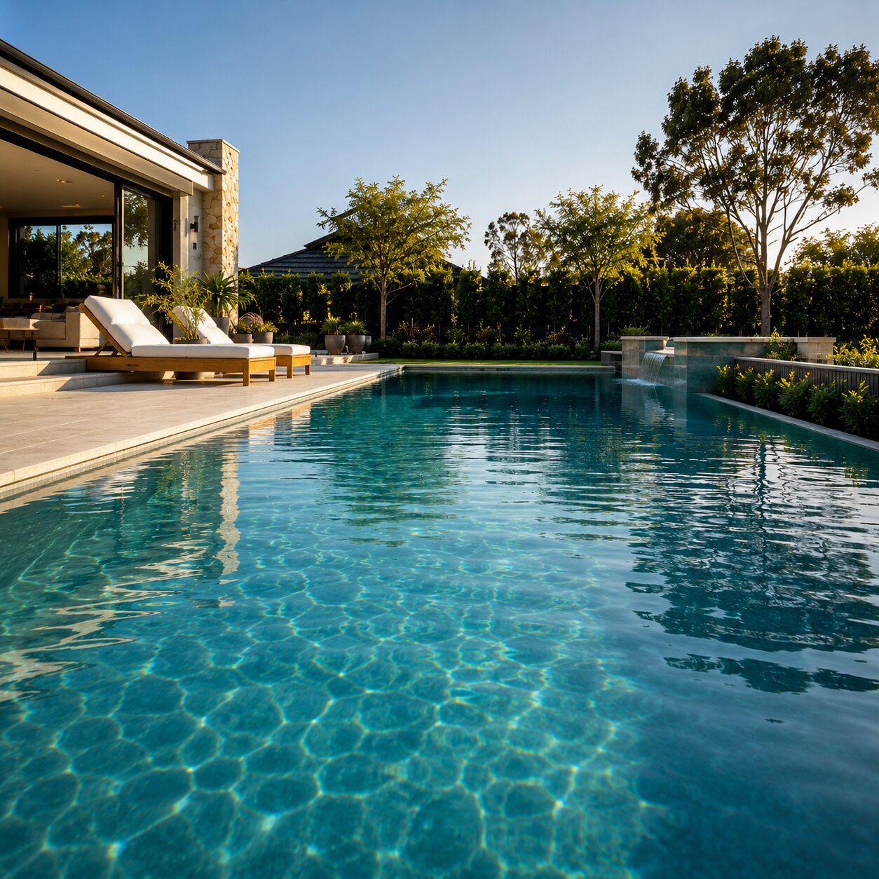 Contemporary Pool I — 9m × 4m Package — view 4 — concrete pool by Wahoo Pool & Landscape Construction, Brisbane QLD