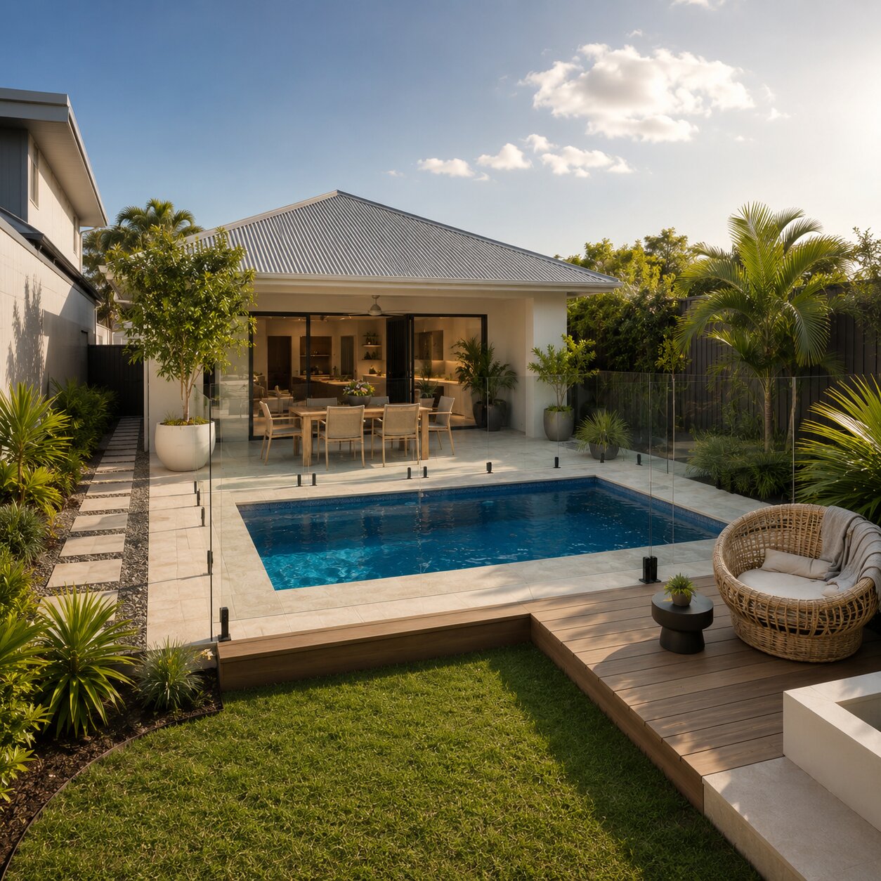 Plunge Pool — 5m × 3m Compact Package — view 3 — concrete pool by Wahoo Pool & Landscape Construction, Brisbane QLD
