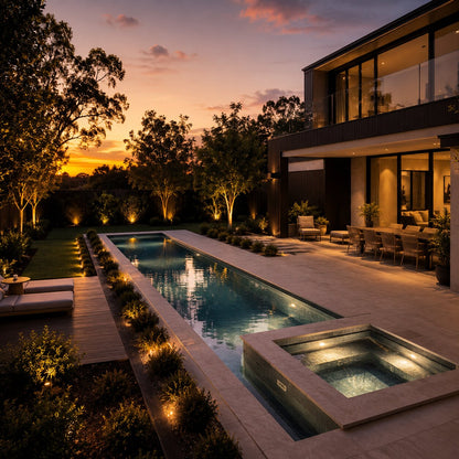Contemporary Pool II — 10m × 3m Package — view 4 — concrete pool by Wahoo Pool & Landscape Construction, Brisbane QLD