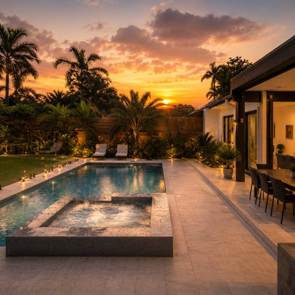 Entertaining Pool I — 8m × 4m Package — view 4 — concrete pool by Wahoo Pool & Landscape Construction, Brisbane QLD