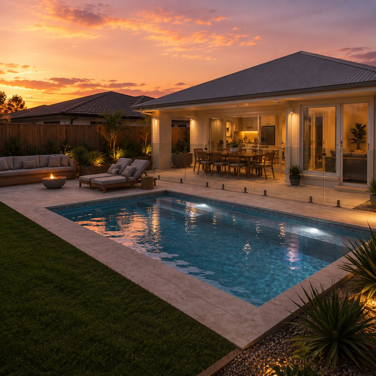 Standard Pool — 6m × 3m Package — view 4 — concrete pool by Wahoo Pool & Landscape Construction, Brisbane QLD