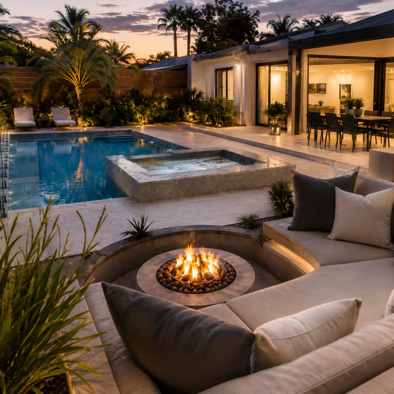 Entertaining Pool I — 8m × 4m Package — view 5 — concrete pool by Wahoo Pool & Landscape Construction, Brisbane QLD