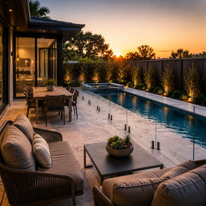 Entertaining Pool II — 9m × 3m Package — view 4 — concrete pool by Wahoo Pool & Landscape Construction, Brisbane QLD