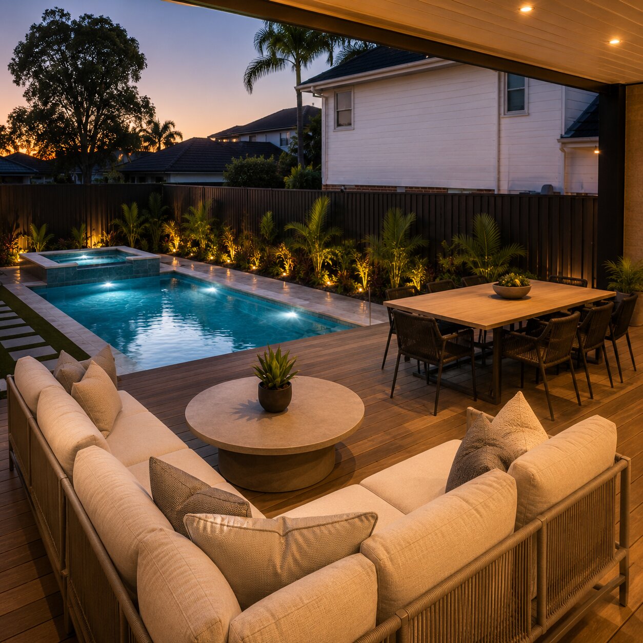Family Pool II — 7m × 3m Package — view 5 — concrete pool by Wahoo Pool & Landscape Construction, Brisbane QLD