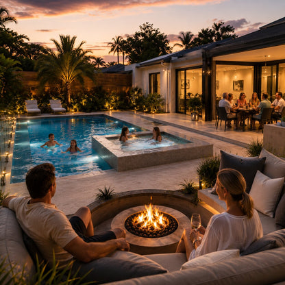 Entertaining Pool I — 8m × 4m Package — view 7 — concrete pool by Wahoo Pool & Landscape Construction, Brisbane QLD