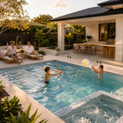 Family Pool I — 6m × 4m Package — view 6 — concrete pool by Wahoo Pool & Landscape Construction, Brisbane QLD