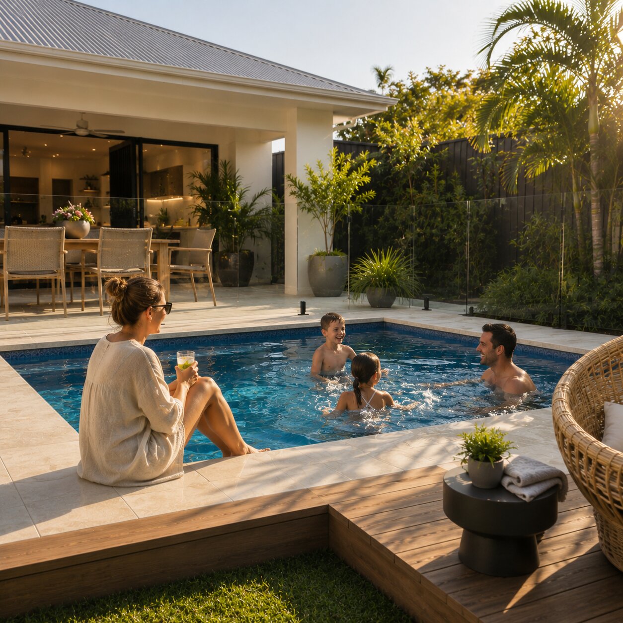 Plunge Pool — 5m × 3m Compact Package — view 7 — concrete pool by Wahoo Pool & Landscape Construction, Brisbane QLD