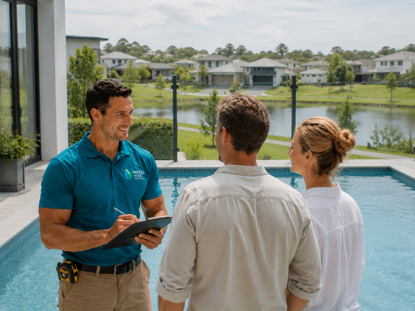 Pool builder North Lakes — master-planned estate concrete pools, MBRC